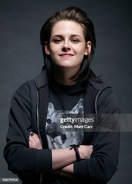 Actress Kristen Stewart poses for a portrait during the 2010 Sundance Film Festival held at the Getty Images portrait studio at The Lift on January...
