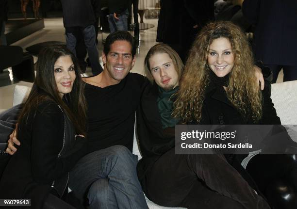 Loree Rodkin, Jeff Berry, William Moore and Carolina Gray attend Minotti Los Angeles And LA Art Show Present Young Collectors Night on January 22,...