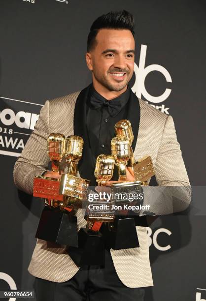 Recording artist Luis Fonsi, winner of Top Selling Song award, Top Streaming Song - Video award, Top Latin Song award, and Top Hot 100 Song award for...