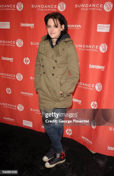 Actress Kristen Stewart attends the "Welcome To The Rileys" premiere during the 2010 Sundance Film Festival at Racquet Club on January 23, 2010 in...