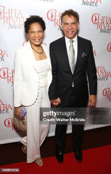Allyson Tucker and Brian Stokes Mitchell attend The 2018 Chita Rivera Awards at the NYU Skirball Center for the Performing Arts on May 20, 2018 in...