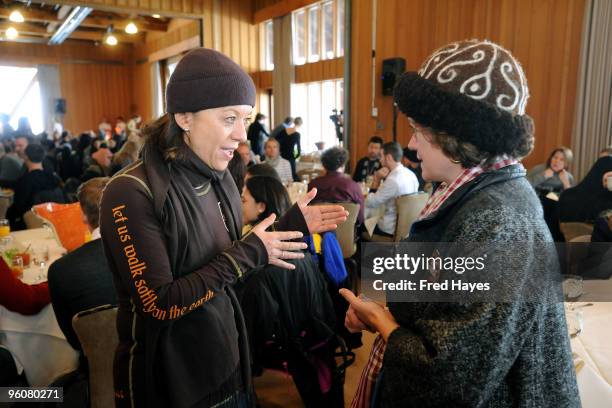 Billye Szaggars and Cara Mertes attend the Director's Brunch during the 2010 Sundance Film Festival a Sundance Resort on January 23, 2010 in Park...