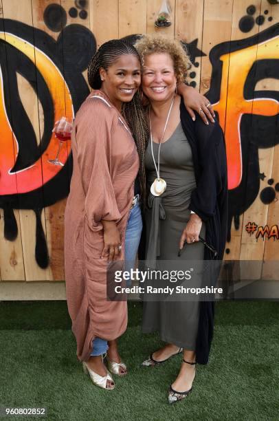 Actress Nia Long and Chairman/CEO of BET Debra Lee attend MANDAFEST Mandla Morris' 13th Birthday Celebration on May 20, 2018 in Calabasas, California.