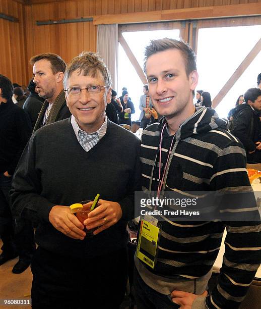 Bill Gates and Phillip Buckland attend the Director's Brunch during the 2010 Sundance Film Festival a Sundance Resort on January 23, 2010 in Park...