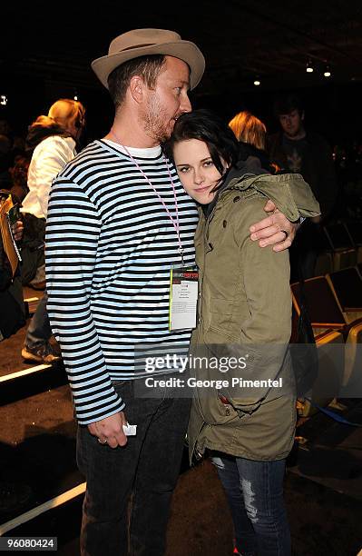 Director Jake Scott and actress Kristen Stewart attend the "Welcome To The Rileys" premiere during the 2010 Sundance Film Festival at Racquet Club on...