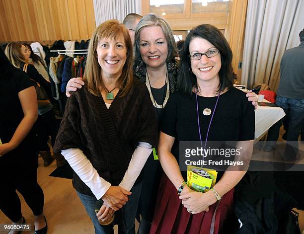 Jill Miller, Tina Lewis and Sarah West attend the Director's Brunch during the 2010 Sundance Film Festival a Sundance Resort on January 23, 2010 in...