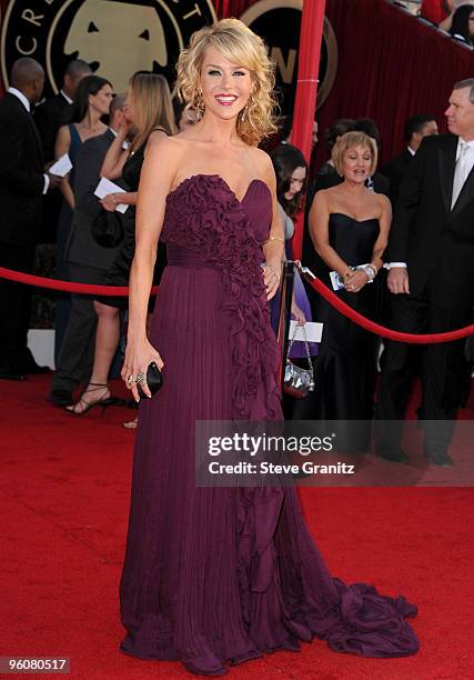Actress Julie Benz arrives at the 16th Annual Screen Actors Guild Awards held at The Shrine Auditorium on January 23, 2010 in Los Angeles, California.