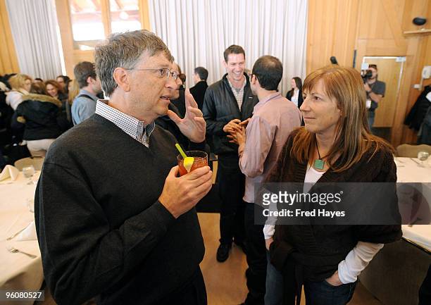 Bill Gates and Jill Miller attends the Director's Brunch during the 2010 Sundance Film Festival a Sundance Resort on January 23, 2010 in Park City,...
