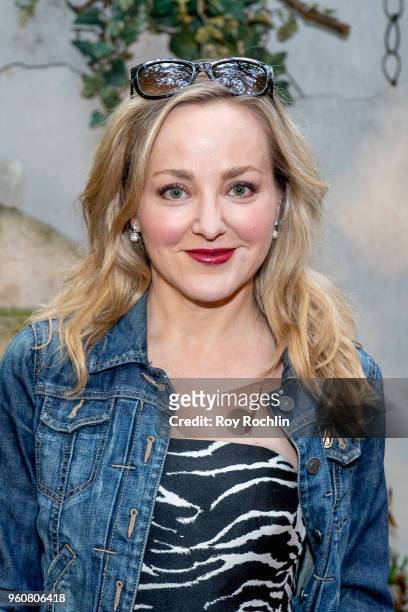 Geneva Carr attends The Cinema Society with OWN host the 'Queen Sugar' garden cocktail party at Laduree Soho on May 20, 2018 in New York City.