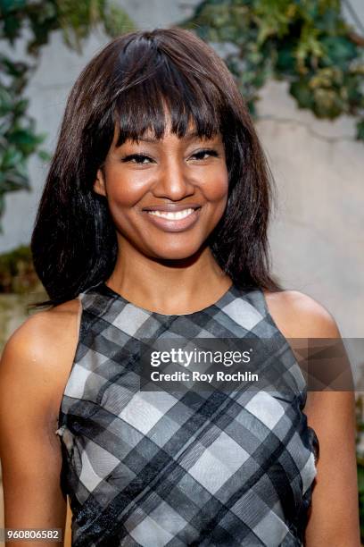 Nichole Galicia attends The Cinema Society with OWN host the 'Queen Sugar' garden cocktail party at Laduree Soho on May 20, 2018 in New York City.