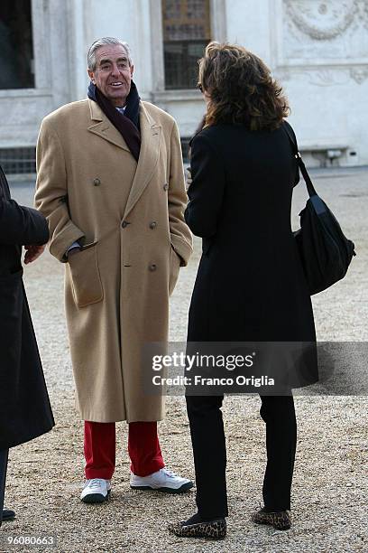 Mario D'Urso attends a party at the Villa Medici for Beatrice Caracciolo on January 23, 2010 in Rome, Italy.