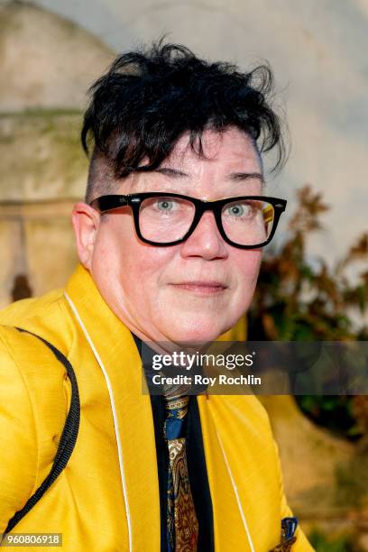 Lea DeLaria attends The Cinema Society with OWN host the 'Queen Sugar' garden cocktail party at Laduree Soho on May 20, 2018 in New York City.