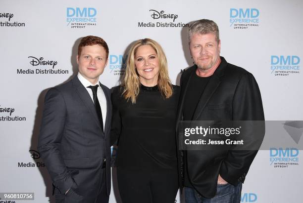 Actors Caleb Foote, Mary McCormack and Michael Cudlitz attend the Disney/ABC International Upfronts at the Walt Disney Studio Lot on May 20, 2018 in...