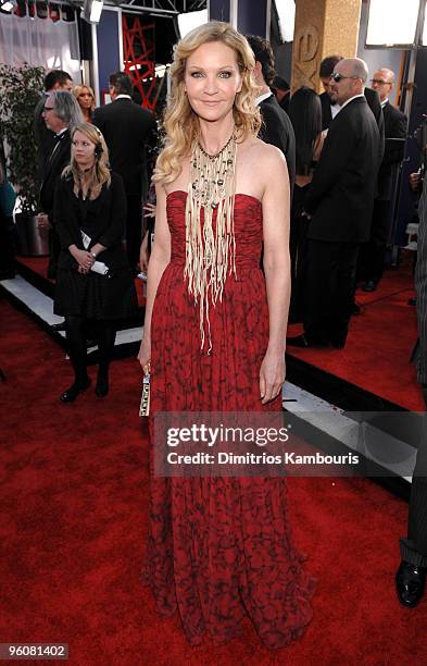 Actress Joan Allen arrives to the TNT/TBS broadcast of the 16th Annual Screen Actors Guild Awards held at the Shrine Auditorium on January 23, 2010...