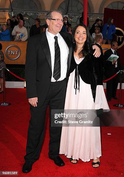 Actor Ed O'Neill and Catherine Rusoff arrive at the 16th Annual Screen Actors Guild Awards held at The Shrine Auditorium on January 23, 2010 in Los...