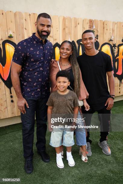 Assistant Coach for the San Antonio Spurs Ime Udoka, Kez Udoka, Actress Nia Long and Massai Dorsey II attend MANDAFEST Mandla Morris' 13th Birthday...