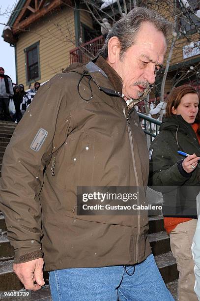 Actor Tommy Lee Jones attends the 2010 Sundance Film Festival on January 23, 2010 in Park City, Utah.