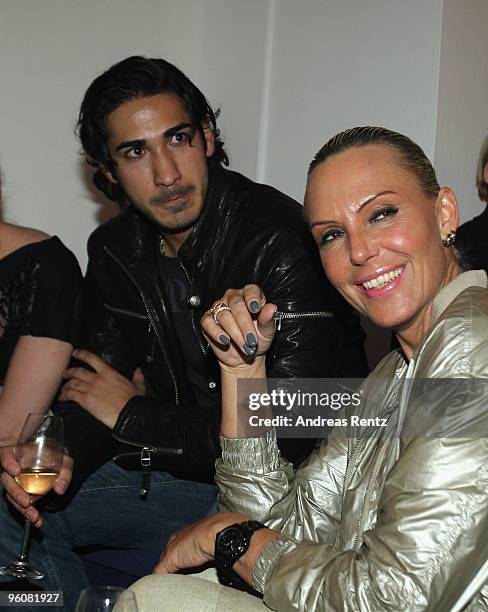 Umut Kekilli and Natascha Ochsenknecht attend the Michalsky Style Night during the Mercedes-Benz Fashion Week Berlin Autumn/Winter 2010 at the...