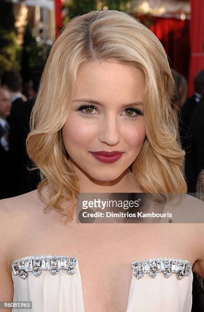 Actress Dianna Agron arrives to the TNT/TBS broadcast of the 16th Annual Screen Actors Guild Awards held at the Shrine Auditorium on January 23, 2010...
