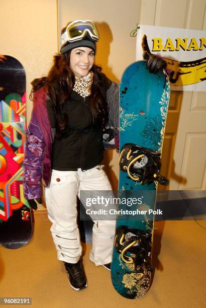 Actress Jillian Murray attends Oakley "Learn To Ride" Snowboard fueled by Muscle Milk at Oakley Lodge on January 23, 2010 in Park City, Utah.