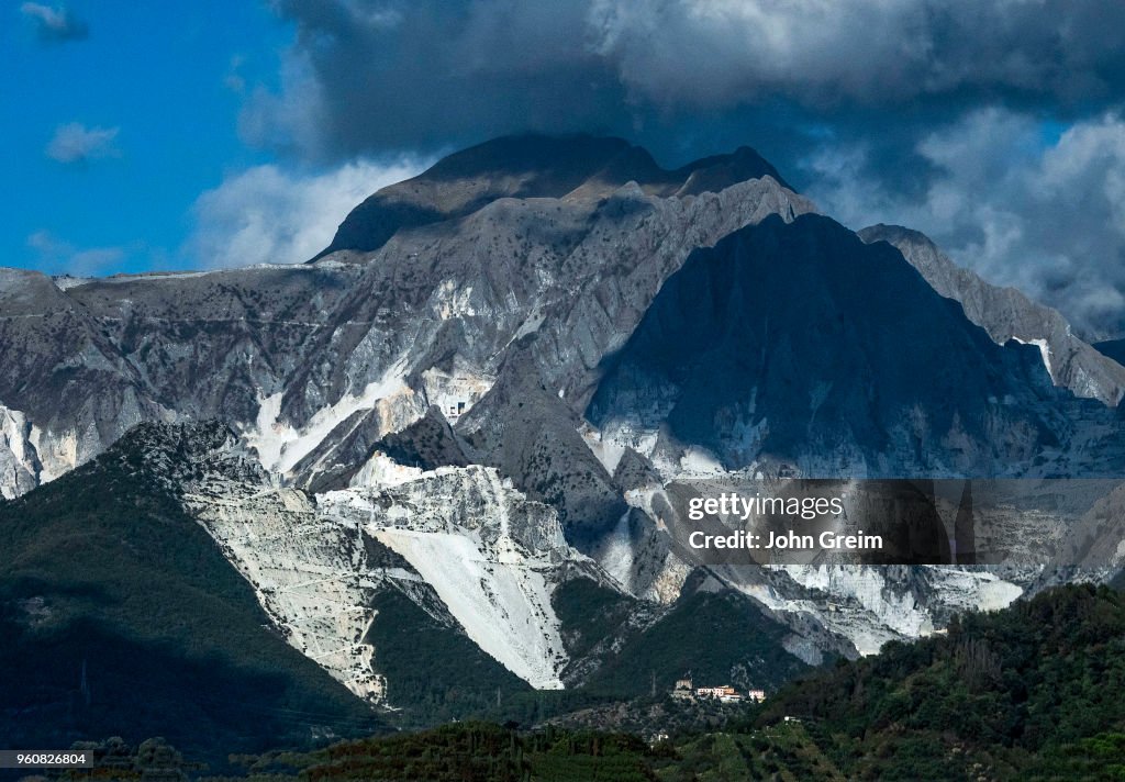 Carrara marble quarries...
