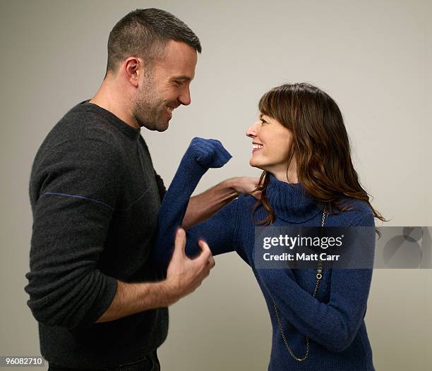 Actor Ben Affleck and actress Rosemarie DeWitt pose for a portrait during the 2010 Sundance Film Festival held at the Getty Images portrait studio at...