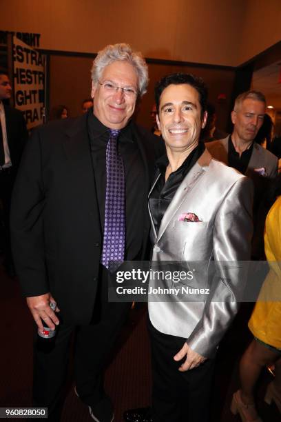 Harvey Fierstein and Christopher Gattelli attend the 2018 Chita Rivera Awards at NYU Skirball Center on May 20, 2018 in New York City.