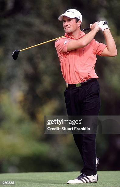 Steve Webster of England in action during the Telefonica Open De Madrid held at the Club De Campo, in Madrid, Spain. \ Mandatory Credit: Stuart...