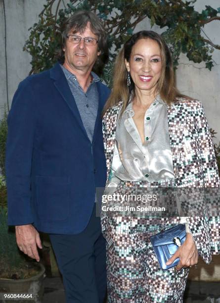 Paul von Ravenstein and model Pat Cleveland attends the party for Ava DuVernay and "Queen Sugar" hosted by OWN at Laduree Soho on May 20, 2018 in New...