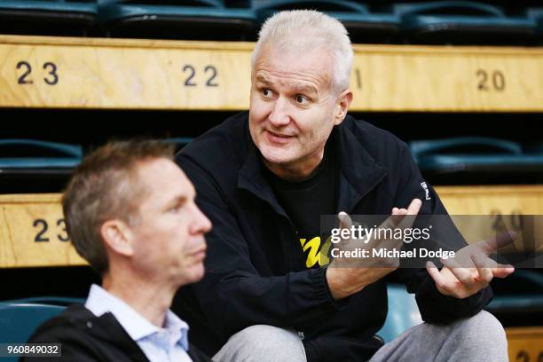 Andrew Gaze is seen at the Melbourne Sports and Aquatic Centre on May 21, 2018 in Melbourne, Australia.