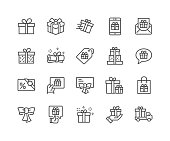 Line Gifts Icons
