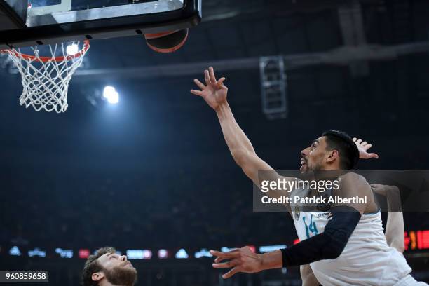 Gustavo Ayon, #14 of Real Madrid in action during the 2018 Turkish Airlines EuroLeague F4 Championship Game between Real Madrid v Fenerbahce Dogus...
