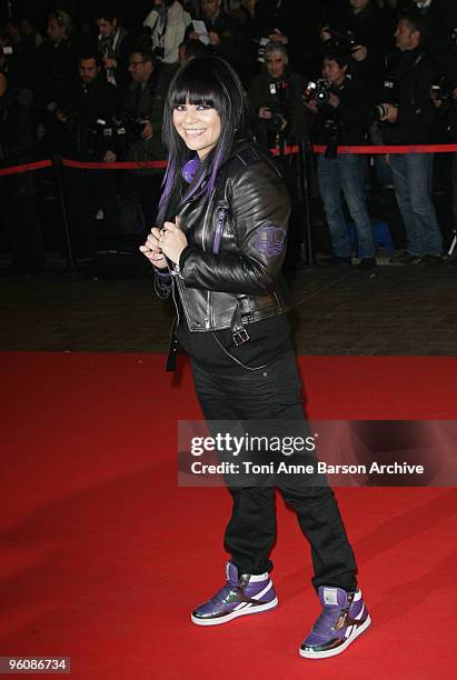 Jena Lee arrives at NRJ Music Awards at the Palais des Festivals on January 23, 2010 in Cannes, France.