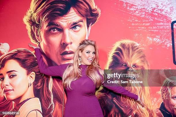 Sarah Roza attends Solo: A Star Wars Story Screening on May 21, 2018 in Melbourne, Australia.