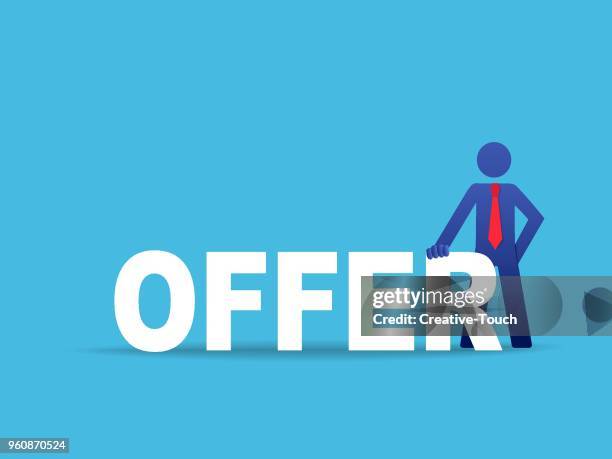 ilustraciones, imágenes clip art, dibujos animados e iconos de stock de empresario y gran mensaje - business person handing over a letter