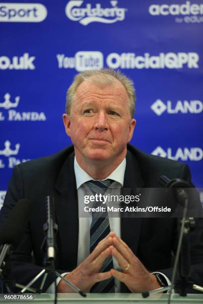 Steve McClaren is unveiled as new manager of Queens Park Rangers at Loftus Road on May 21, 2018 in London, England.