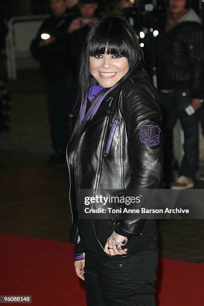 Jena Lee arrives at NRJ Music Awards at the Palais des Festivals on January 23, 2010 in Cannes, France.