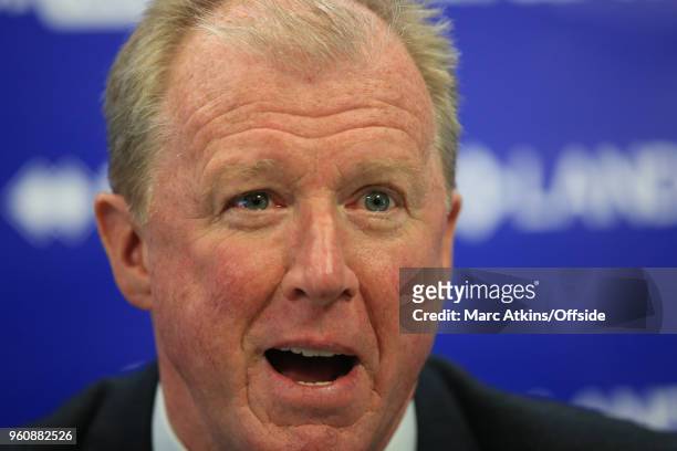 Steve McClaren is unveiled as new manager of Queens Park Rangers at Loftus Road on May 21, 2018 in London, England.