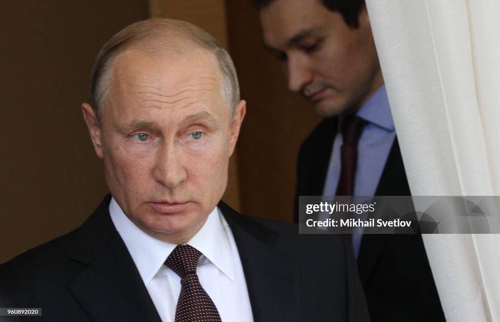 Russian President Vladimir Putin receives Indian Prime Minister Narendra Modi in Sochi