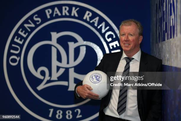 Steve McClaren is unveiled as new manager of Queens Park Rangers at Loftus Road on May 21, 2018 in London, England.