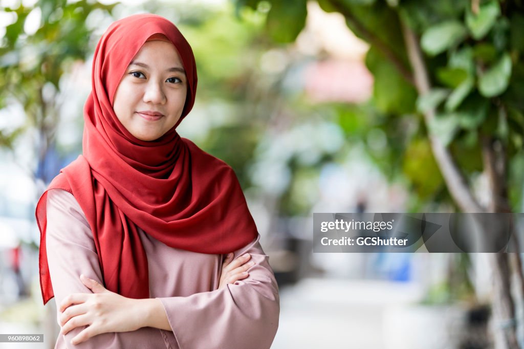 Portrait of a Malaysian Girl at a park