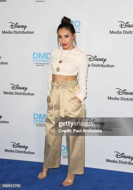 Actress Francia Raisa attends the Disney/ABC International Upfronts at the Walt Disney Studio Lot on May 20, 2018 in Burbank, California.