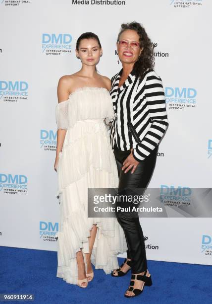 Actors Eline Powell and Rena Owen attend the Disney/ABC International Upfronts at the Walt Disney Studio Lot on May 20, 2018 in Burbank, California.