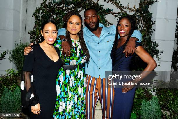 Dawn-Lyen Gardner, Ava DuVernay, Kofi Siriboe and Rutina Wesley attend OWN With The Cinema Society Host A Party For Ava DuVernay And "Queen Sugar" at...