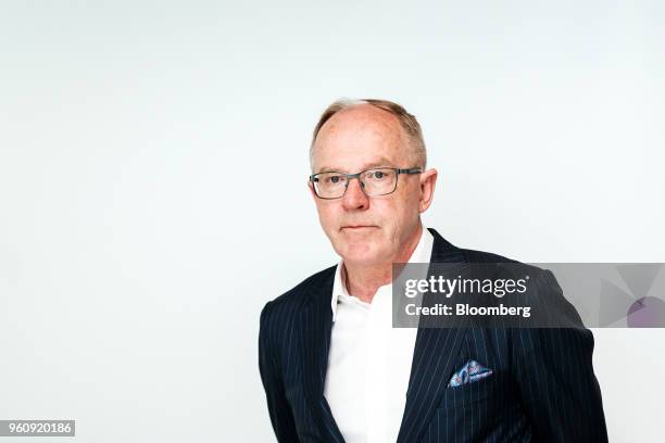 Pekka Vauramo, incoming chief executive officer of Metso Oyj, pauses ahead of a news conference announcing Vauramo as the new CEO, at the company's...