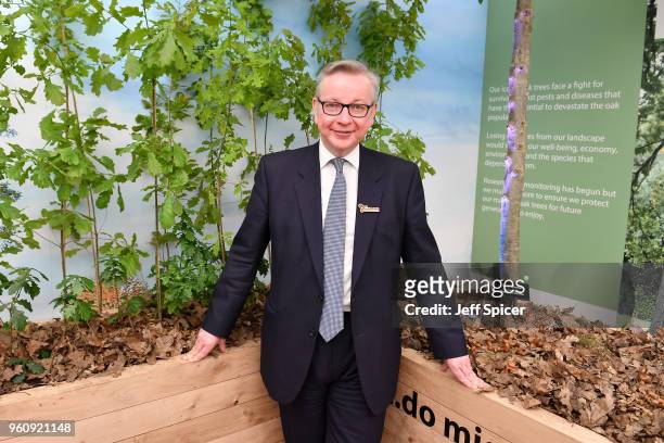 Politician Michael Gove attends the Chelsea Flower Show 2018 on May 21, 2018 in London, England.