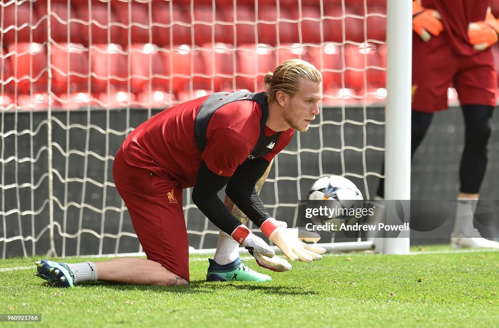 Liverpool Training Session and Press Conference