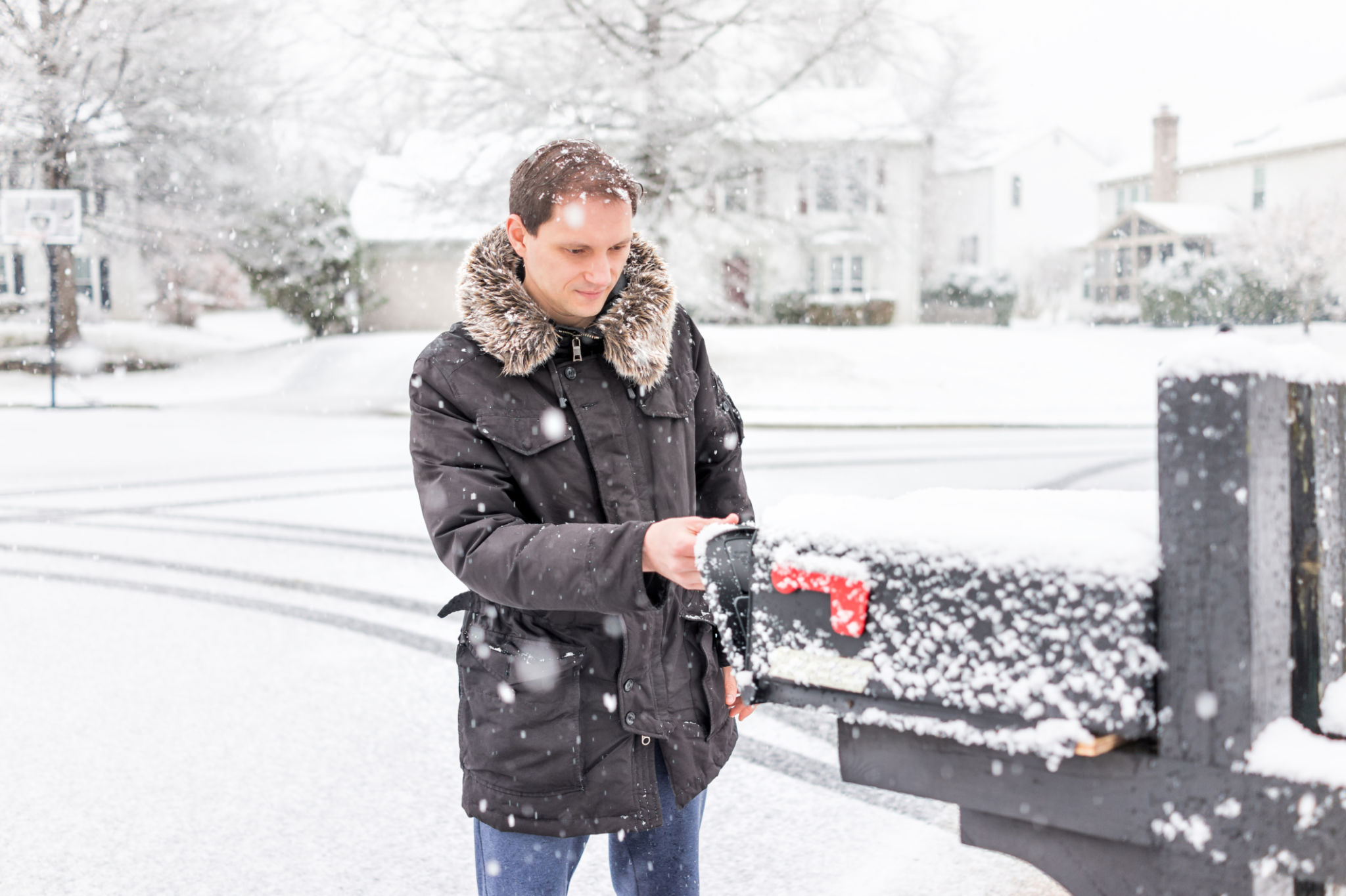 winter mailbox
