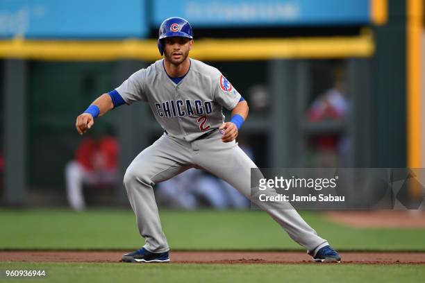 Tommy La Stella of the Chicago Cubs runs the bases against the Cincinnati Reds at Great American Ball Park on May 19, 2018 in Cincinnati, Ohio. Tommy...
