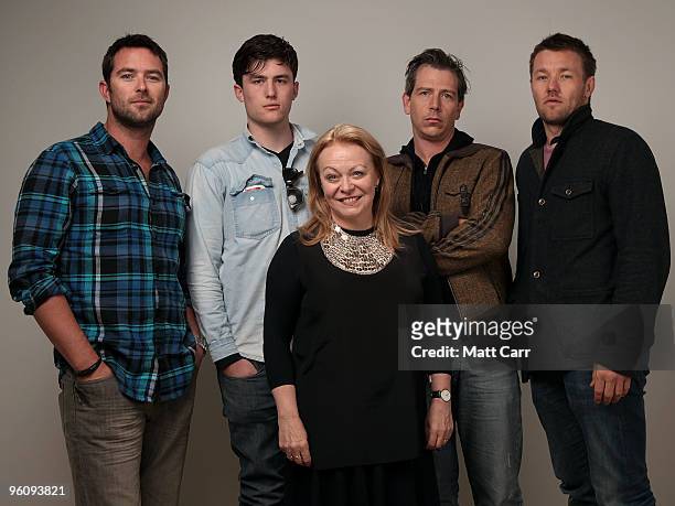 Actors Sullivan Stapleton, James Frecheville, director Jacki Weaver, actors Ben Mendelsohn and Joel Edgerton pose for a portrait during the 2010...